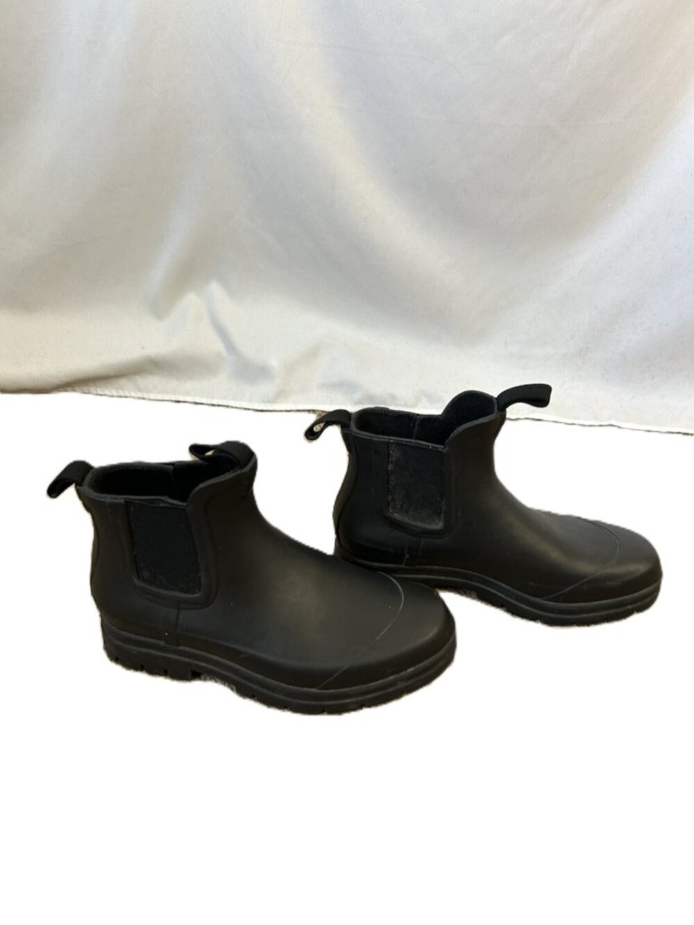 Everlane Rubber Ankle Booties Black 6 Chunky - Picture 3 of 7